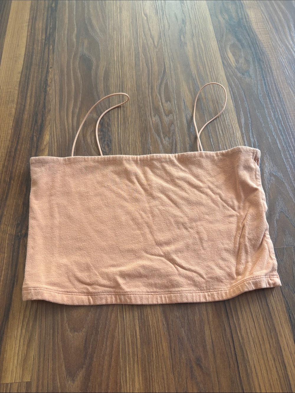 Aeropostale Peach Spaghetti-Strap Cropped Camisole